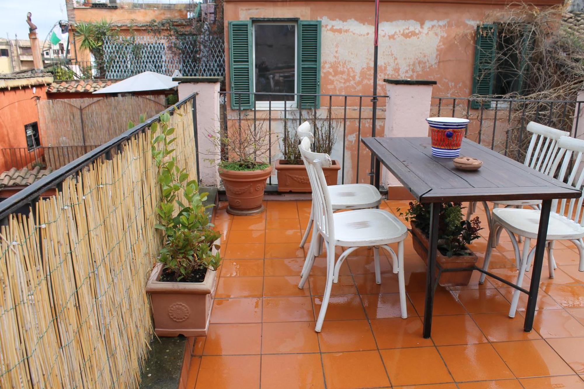 רומא Casa Greco - Attico Con Terrazza, Trastevere מראה חיצוני תמונה